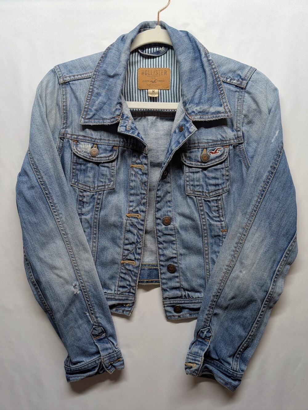 Hollister Men's Light Blue Denim Jacket